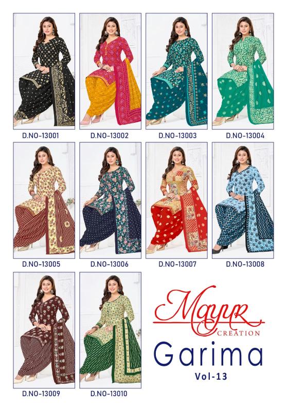 Mayur garima vol-13 wholesale dress material suppliers in surat - wholesale export